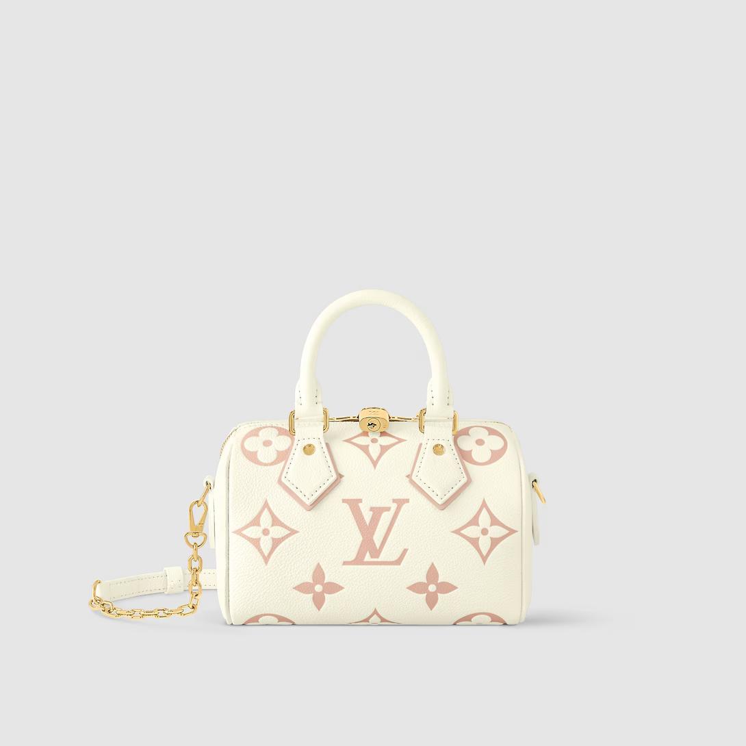 Túi Louis Vuitton Speedy Bandoulière 20 Monogram Empreinte Nữ Trắng